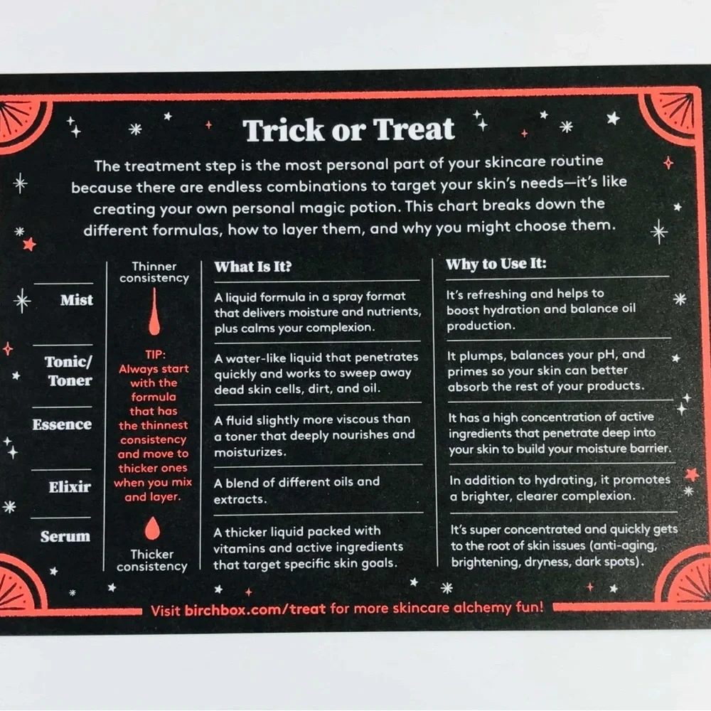 BIRCHBOX TRICK OR TREAT BEAUTY BOX $80 VALUE (NEW WITH TAGS)